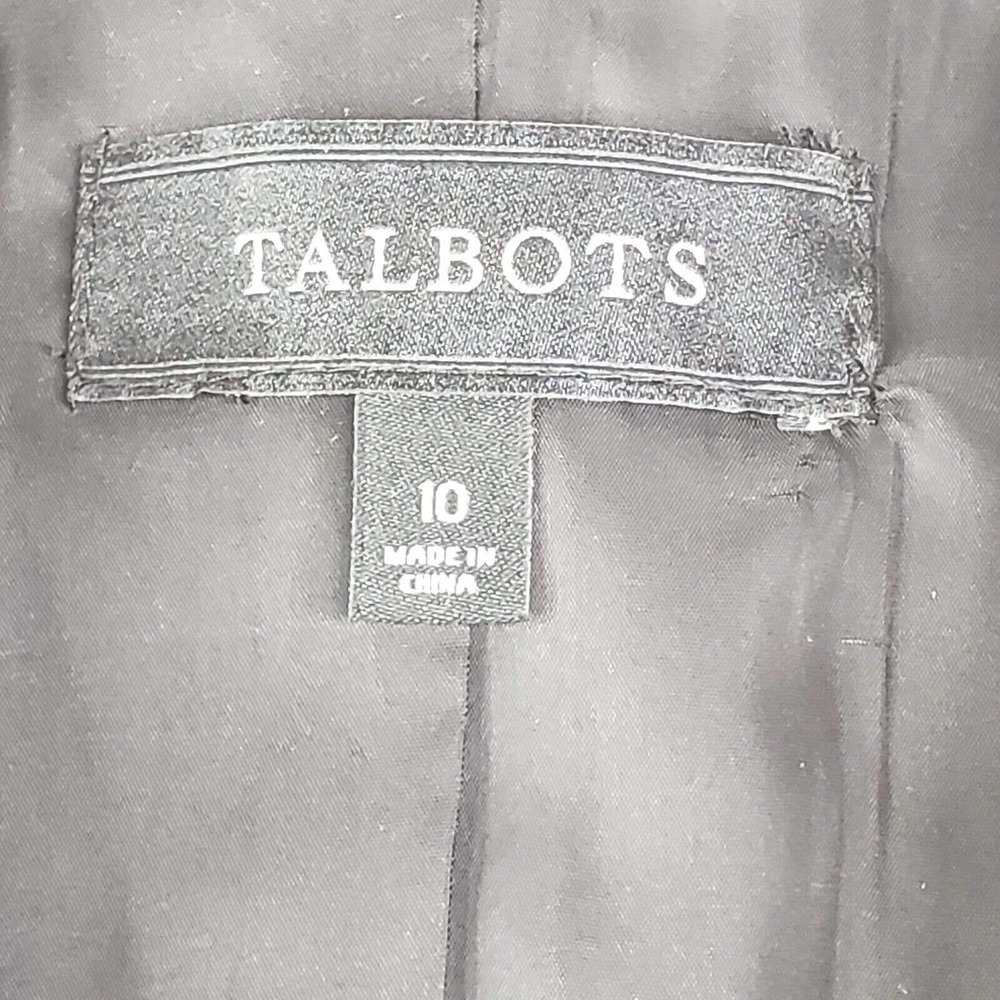Talbots Womens Size 10 Medium Cotton Blazer Jacket Leopard Animal Print - Picture 6 of 7